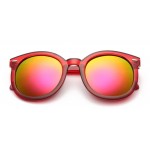 Red Round Arrow Arm Mirror Polarized Lens Sunglasses